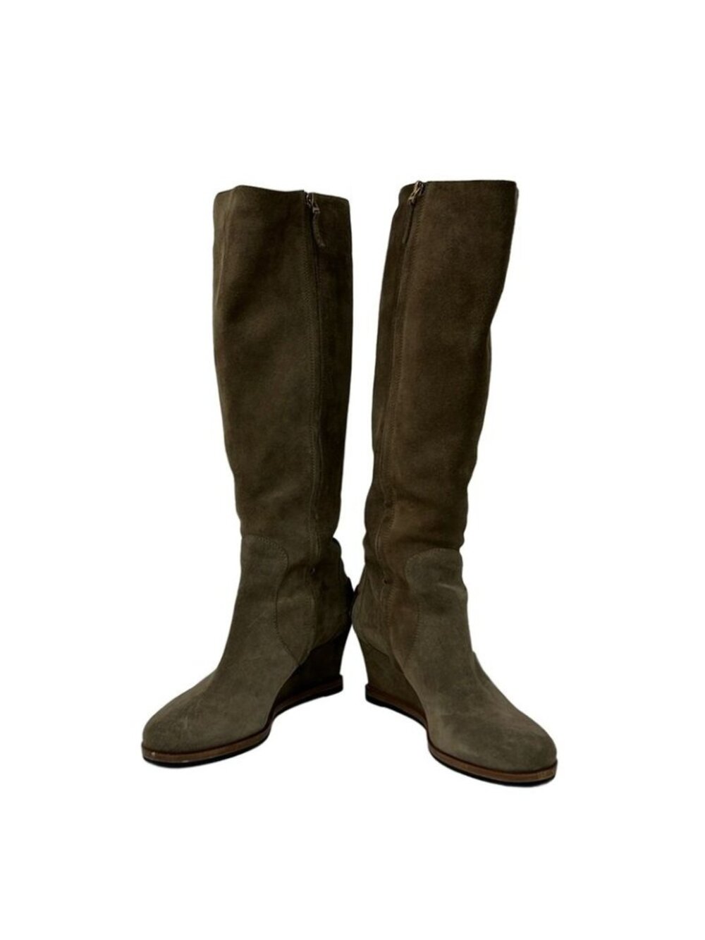 Fendi Long Boots 36 Gray Beige Grey-beige - Picture 2 of 8